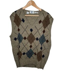 Izod Lacoste Men’s Wool Blend Sweater Best Size XL Brown
